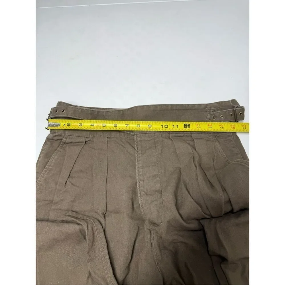 Banana Republic Linen Blend Front Pleated Gurkha Pant Size 10S See Description